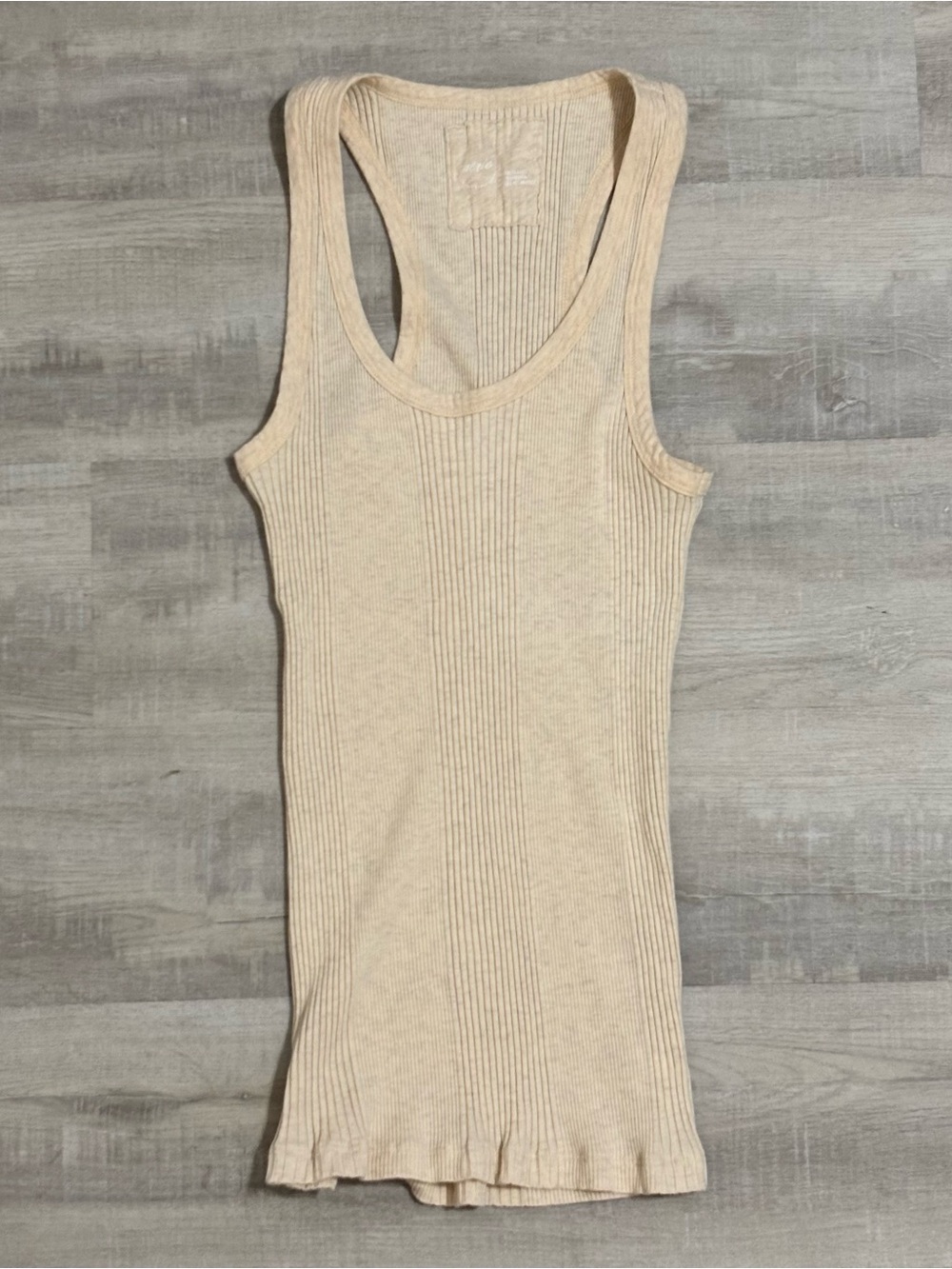 Aerie ribbed beige tank top